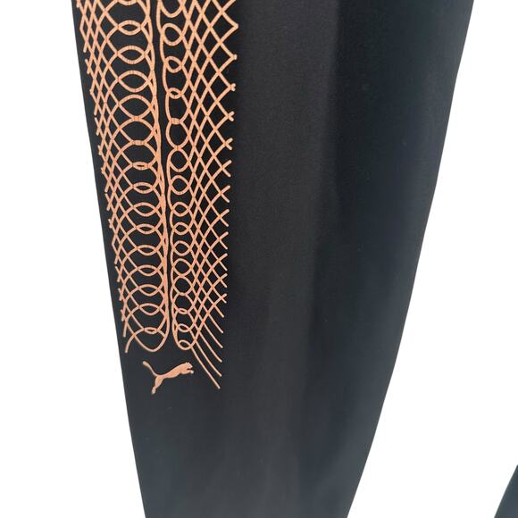 Puma Dry Cell Black Rose Gold Metallic Accents Leggings XXL - Picture 4 of 7